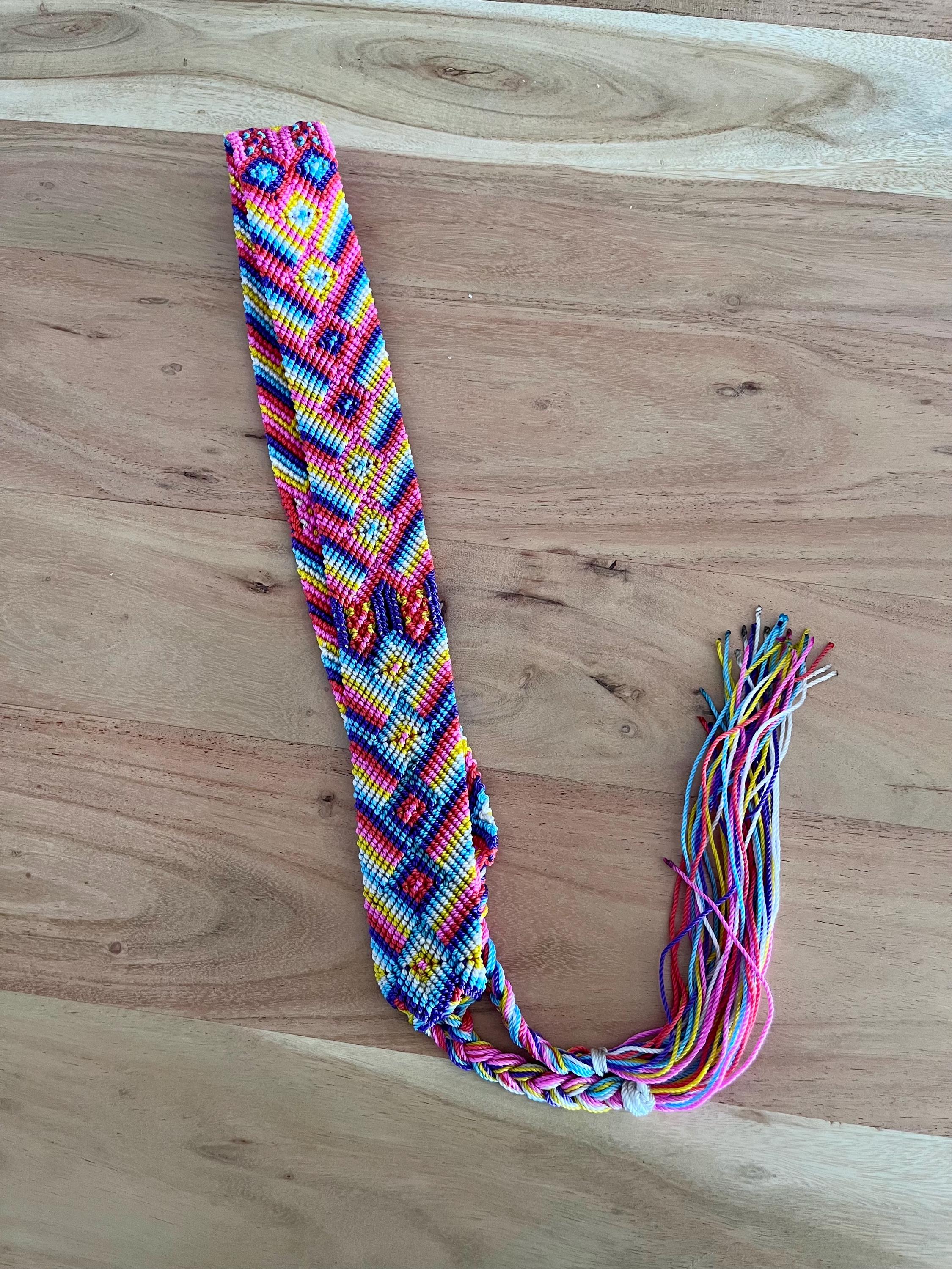 Mexican Colorful Belt, Boho Handwoven Belt, Summer Belt  display picture 1