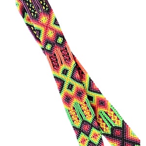 Mexikanischer bunter Gürtel, Boho handgewebter Gürtel, Sommergürtel Muttertagsgeschenk Grün 110 cm