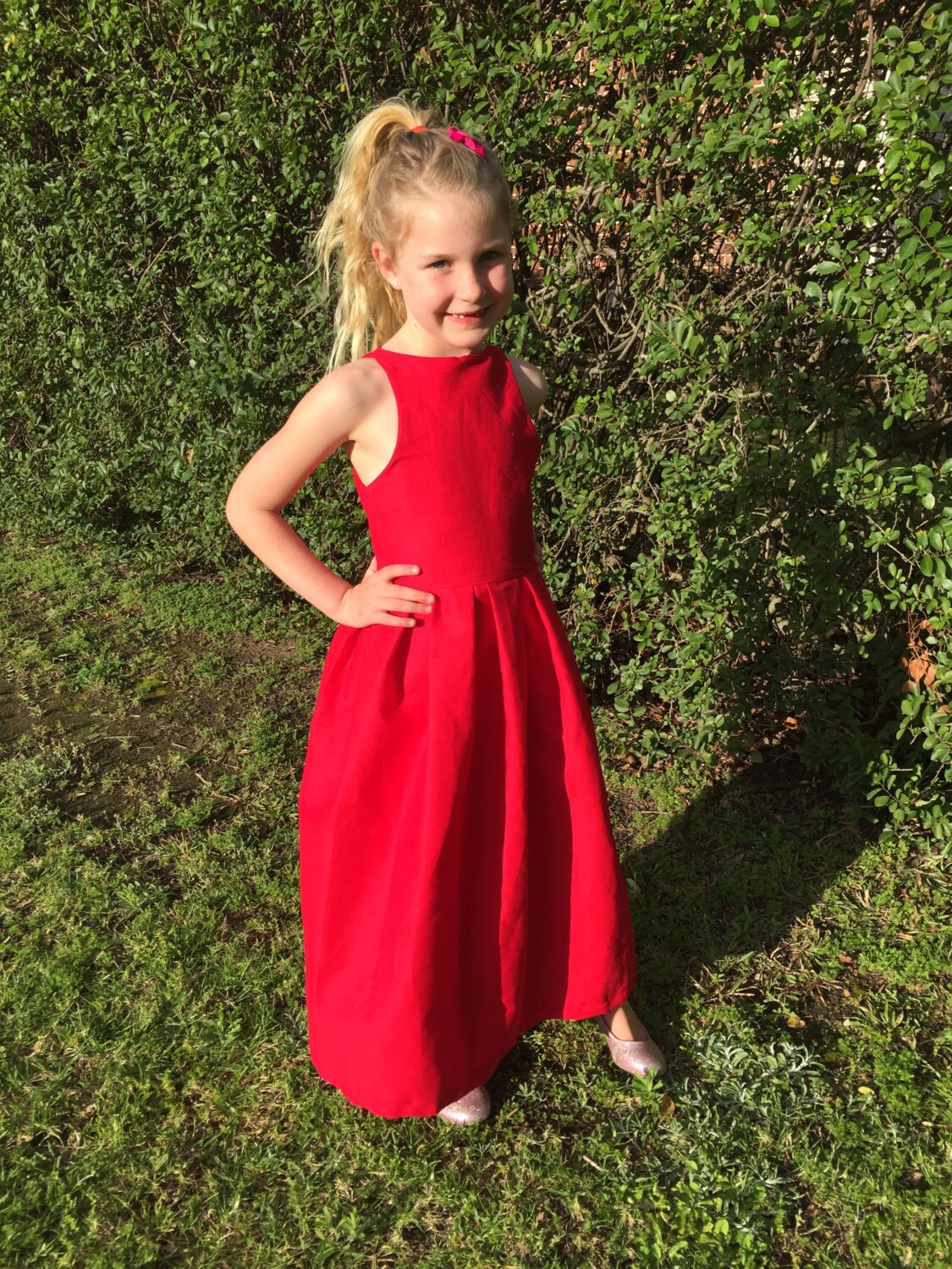 Vestido de fiesta rojo cereza de las niñas - Etsy México Vestido de fiesta rojo cereza de las niñas - Etsy México