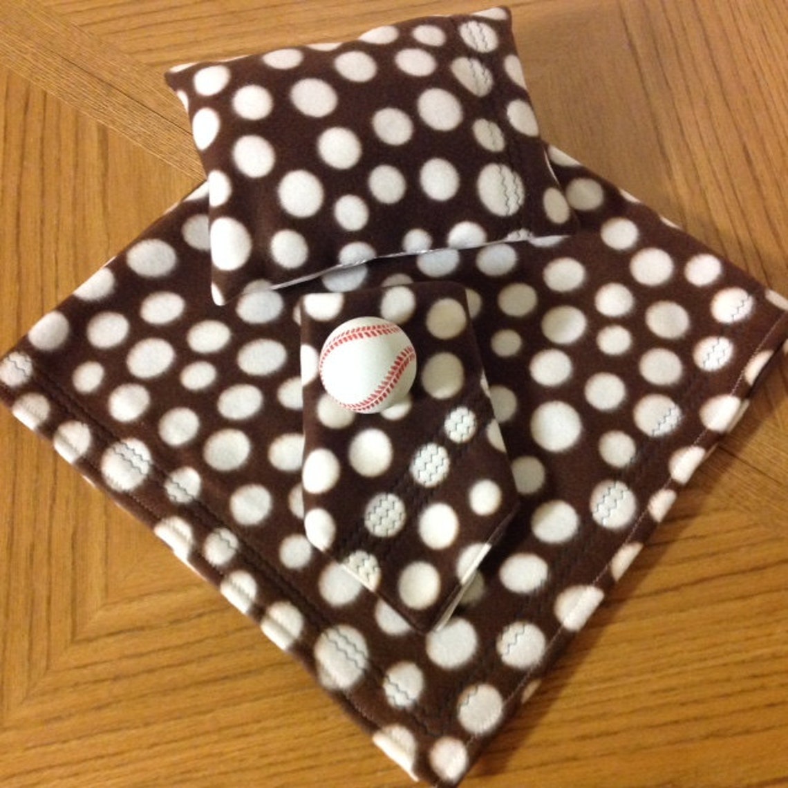 Fleece Blanket Pillow & Lovey Set Baby / Toddler Brown W/ Etsy
