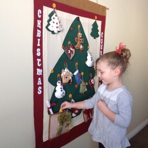 Felt Christmas Tree - PATTERN -Advent Calendar PATTERN -  Felt Christmas Tree - Easy Craft Printable PDF - Decorate Toy