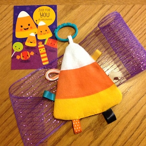 Tag Spielzeug MUSTER - Baby Spielzeug - Candy Corn Tag Spielzeug Muster - Knister Spielzeug - Baby Shower Geschenk - DIY PDF Digital Printable Instant Download