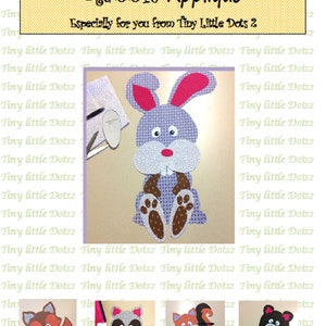 Woodland Animal Applique PATTERN - Rabbit Pillow Pattern - Pillow Toy - Quilt Applique - Wall Hanging Applique