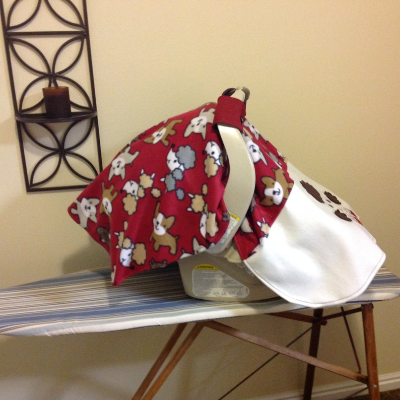Easy Car Seat Canopy PATTERN Poodle Theme Fleece Baby Etsy