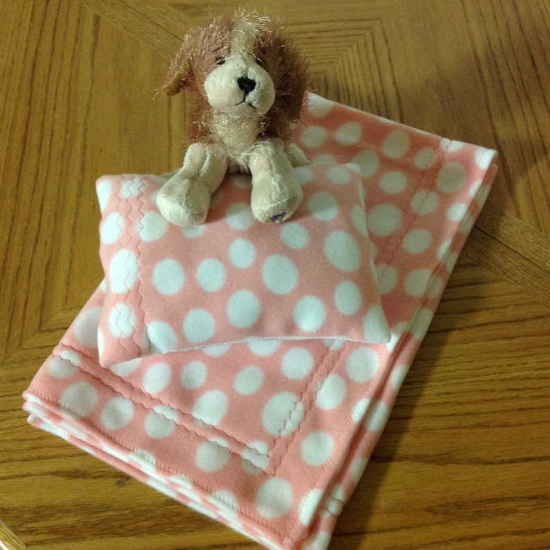 Fleece Blanket Pillow & Lovey Set Baby / Toddler Pink w/ Etsy