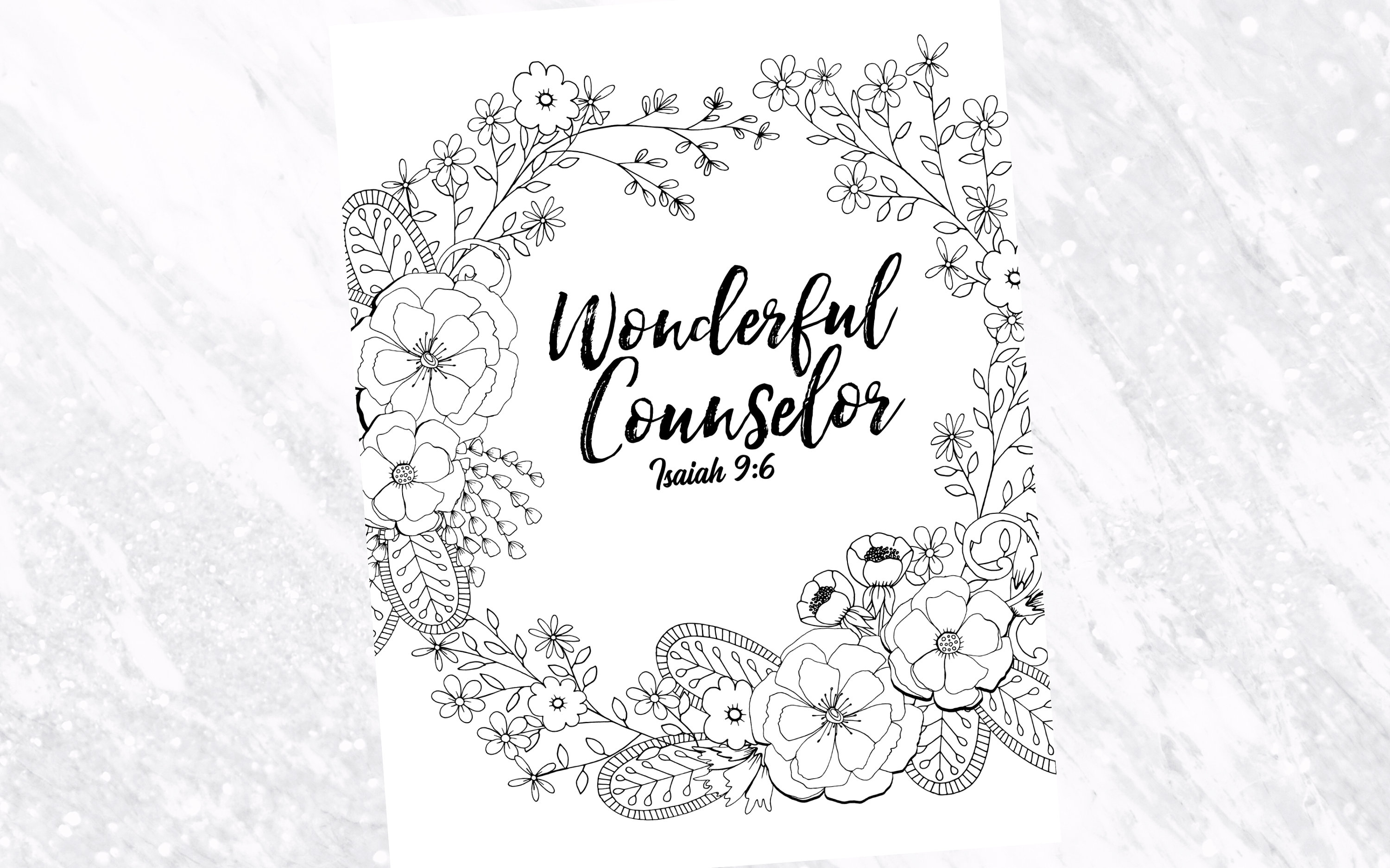 Names of God Scripture Coloring Pages | Set of 5 | Inspirational Art ...