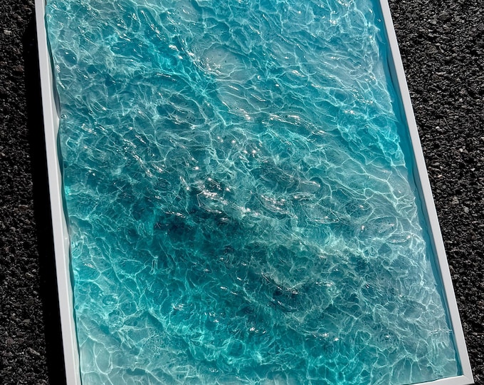 Resin Splash Epoxy Resin Ocean Art: Waterscape Relief Art, Coastal Home Decor - Etsy