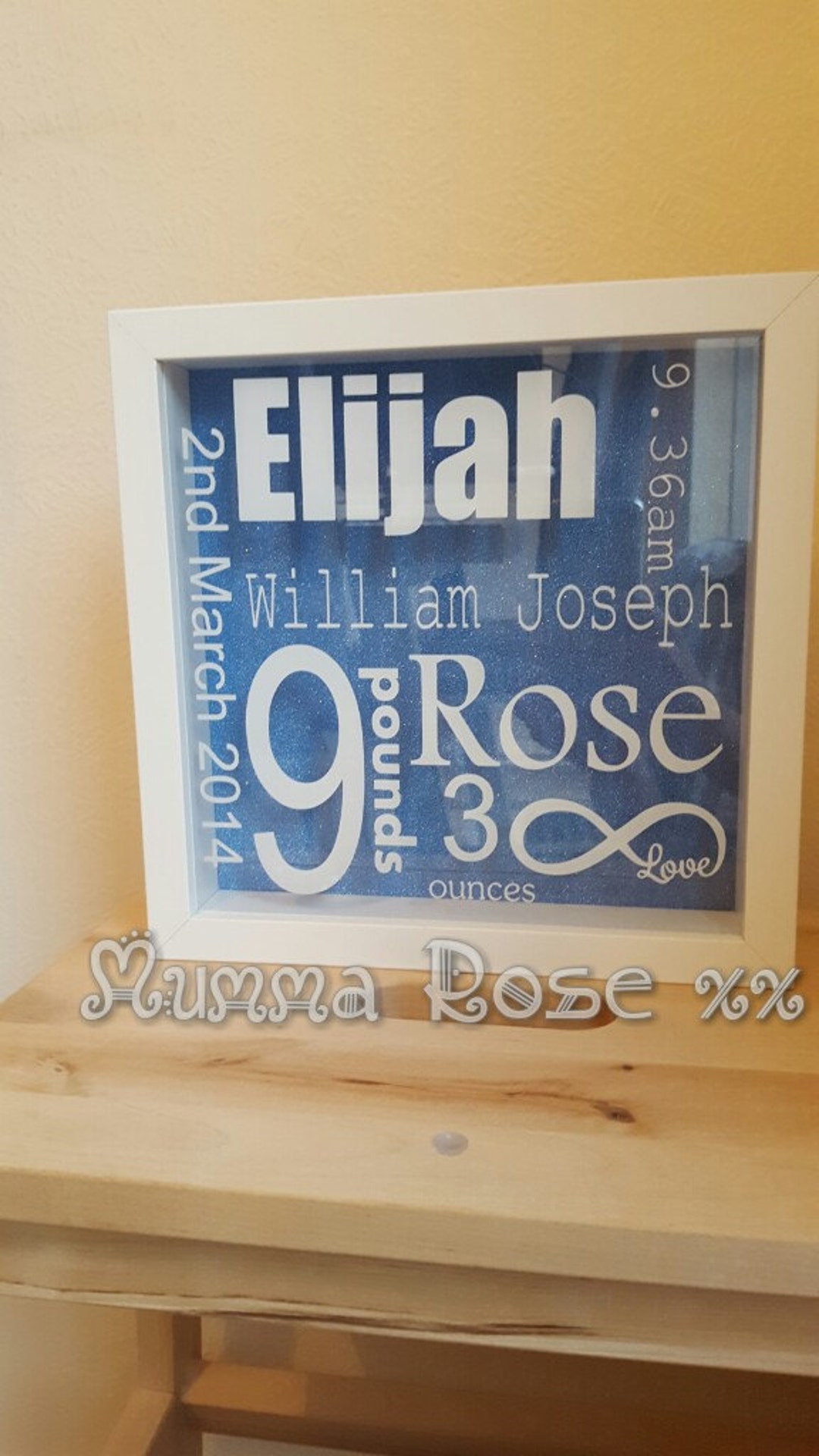 Namesake Frame Design Name Frame - Etsy