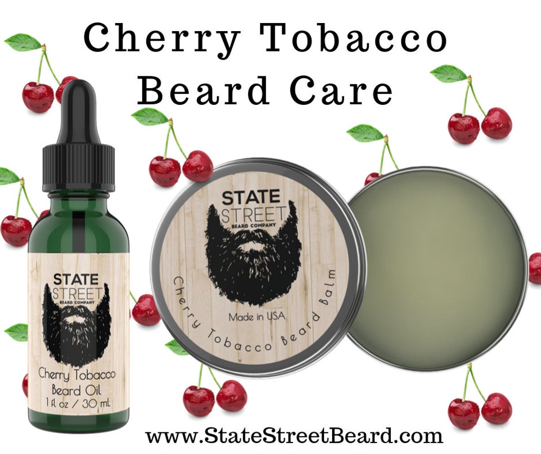Beard Balm & Oil Combo Cherry Tobacco All a Beard Needs to Be Healthy
