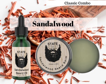 Classic Beard Kit - Sandalwood - Oil & Balm Combo - All a Beard Needs to be Healthy
