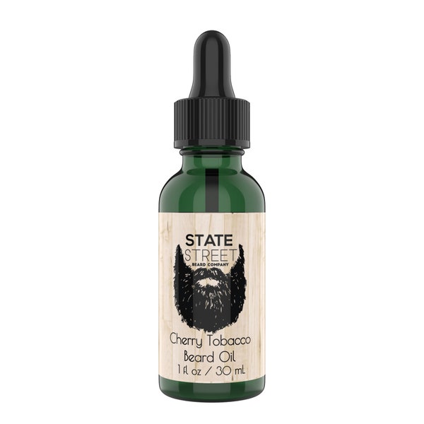 Beard Grooming Oil - Cherry Tobacco - 1 oz. Nourishing Oil for Beards