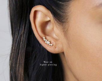 Star Cluster Earrings, Celestial Earrings Gold, Silver SHEMISLI SS170 LR