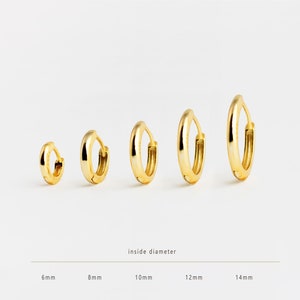 Simple Round Hoop Earrings, Huggies, Gold, Silver SHEMISLI - SH001, SH003, SH590 (SH005), SH009