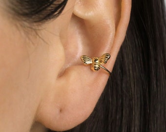 Bee Conch Cuff, No Piercing is Needed, Gold, Silver SHEMISLI - SF055 LR