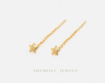 Star Ear Threader, Gold, Silver SHEMISLI - ST005 NOBKG