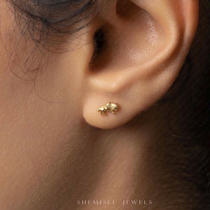 Petite boucle d'oreille sans filet à dos plat, calibre 20,18,16, 5-10 mm unisexe, acier chirurgical SHEMISLI SS1032