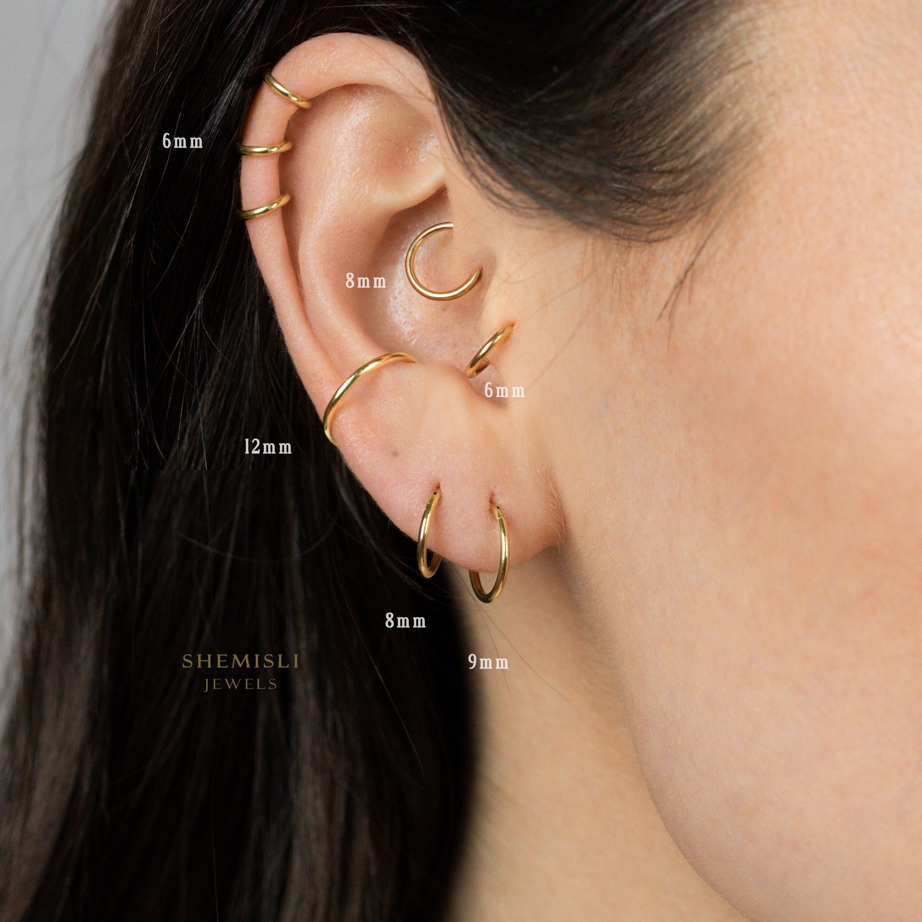 Titanium Round Earring or Nose Ring 20ga 18ga 16ga ID - Etsy