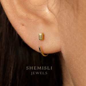 Blouson à oreilles rectangulaires, unisexe, or, argent SHEMISLI - SJ027