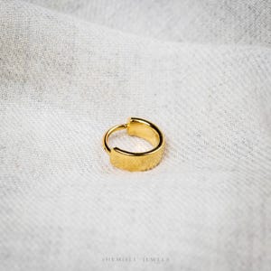 Anneau de conque épais, Anneau à cliquet articulé, calibre 16, 8 mm ou 10 mm, Unisexe, Acier chirurgical, SHEMISLI SH708 SH709