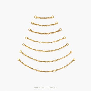 Cable Chain Attachment, Single Piercing Front & Back Linker, Multiple Piercing Linker, Ear Nose, 20-80mm Unisex, Surgical Steel SS934-SS940