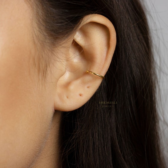 Simple Thin Wire Ear Conch Cuff Earring No Piercing is Needed