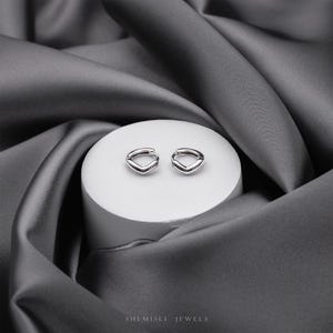 Créoles hélicoïdales cartilagineuses en forme de V, 6, 7, 8 mm, unisexe, or, argent SHEMISLI - SH566, SH567, SH568 LR