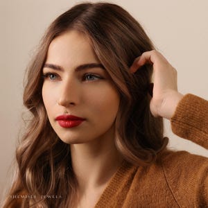 Peridot Stone Lip Stud, Threadless Flat Back, Minimalist Style, A-SS619 image 9