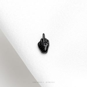 Petite boucle d'oreille noire sans filetage pour le majeur, Doré, Acier, Rose, calibre 20,18,16, 5-10 mm Unisexe, Acier chirurgical SHEMISLI SS1060
