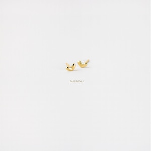 Tiny Heart Stud Earring, Unisex, Gold, Silver SHEMISLI SS028