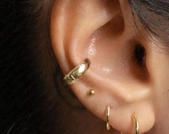 Tapered Conch Hoop, Cartilage Earring, Minimalist Style, A-SH318 SH319 SH320