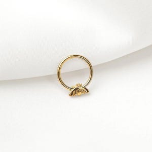 Bee Nose Ring, Septum Hoop, Minimalist Style, A-SH704 SH705