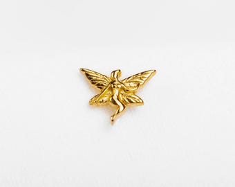 Fairy Stud, Threadless Flat Back Earring, Minimalist Style, A-SS1150