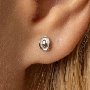 Cowboy Cowgirl Hat Stud, Threadless Flat Back Earring, Minimalist Style, A-SS1077