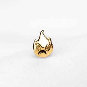 Angry Stud, Threadless Flat Back Earring, Minimalist Style, A-SS1040