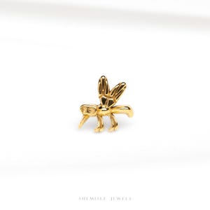 Mosquito Stud, Threadless Flat Back Earring, Minimalist Style, A-SS1044