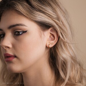 Angled Pattern Daith Hoop Ring, Hoop Earring, 16ga, 8 or 10mm, Unisex ...