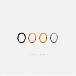 Angled Pattern Daith Hoop Ring, Hoop Earring, 16ga, 8 or 10mm, Unisex ...