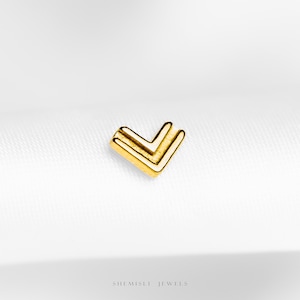 a close up of a pair of earrings on a white surface