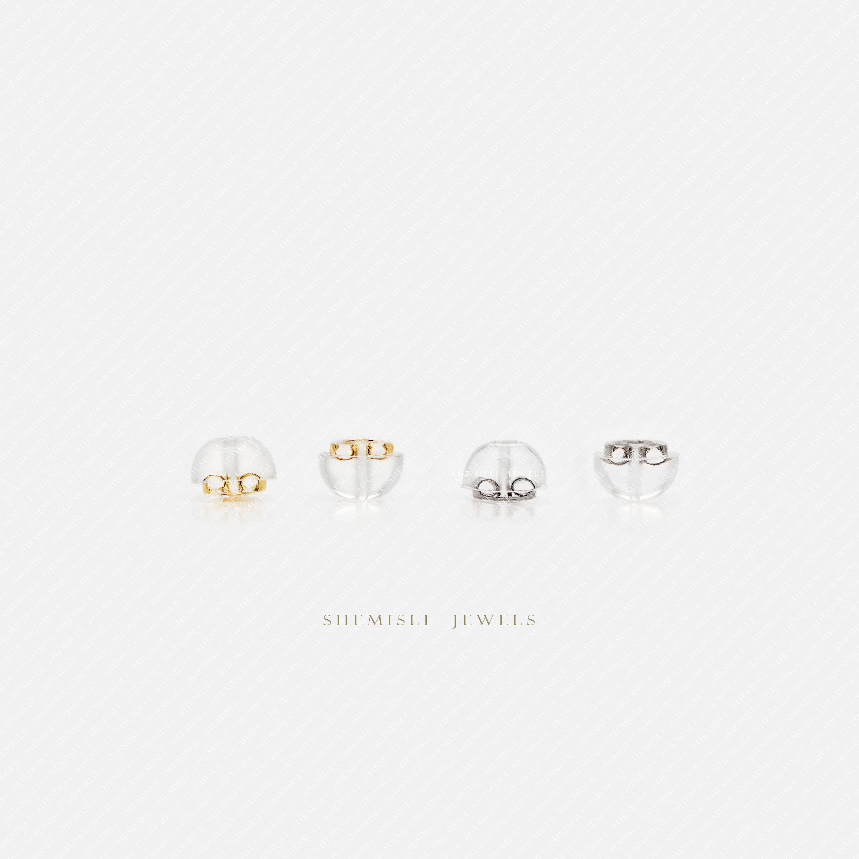 Tiny Silicone Type Butterfly Backing for Stud Earrings, Butterfly ...