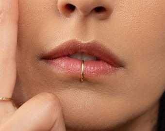 Titanium Lip Ring, Labret Ring, Minimalist Style, A-SH448 SH458