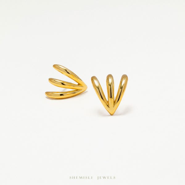 Claw Shape Stud, Earring, Minimalist Style, A-SS852