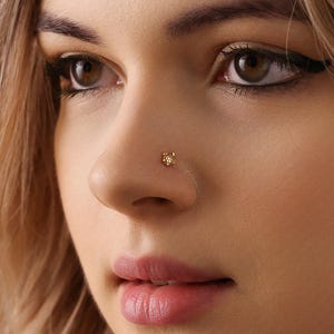Petit clou de nez sans filetage à dos plat tortue de mer, calibre 20,18,16, 5-10 mm unisexe, acier chirurgical SHEMISLI SS924