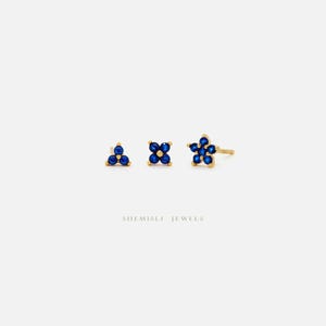 Petite fleur en saphir, unisexe, or, argent SHEMISLI - SS244, SS246, SS324