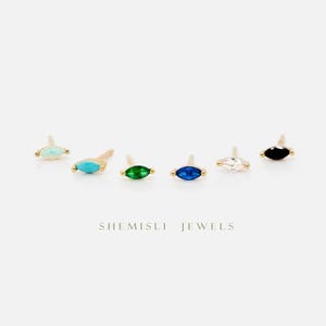 Marquise Stone Stud, Earring, Minimalist Style, A-SS211 SS212 SS274 SS275 SS276 SS277