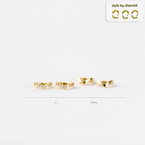 V Shape Cartilage Hoop, Unisex, Gold, Silver SHEMISLI - SH556.., SH566.., SH576.. LR