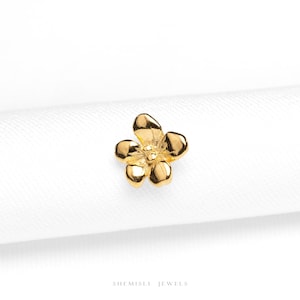 Violet Stud, Threadless Flat Back Earring, Minimalist Style, A-SS1048