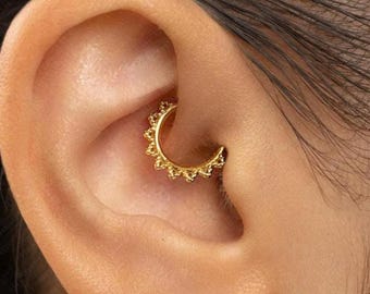 Aro Sun Daith, Pendiente Clicker, Estilo Minimalista, A-SH680 SH681