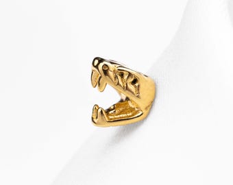 Snake Head Stud, Threadless Flat Back Earring, Minimalist Style, A-SS1309