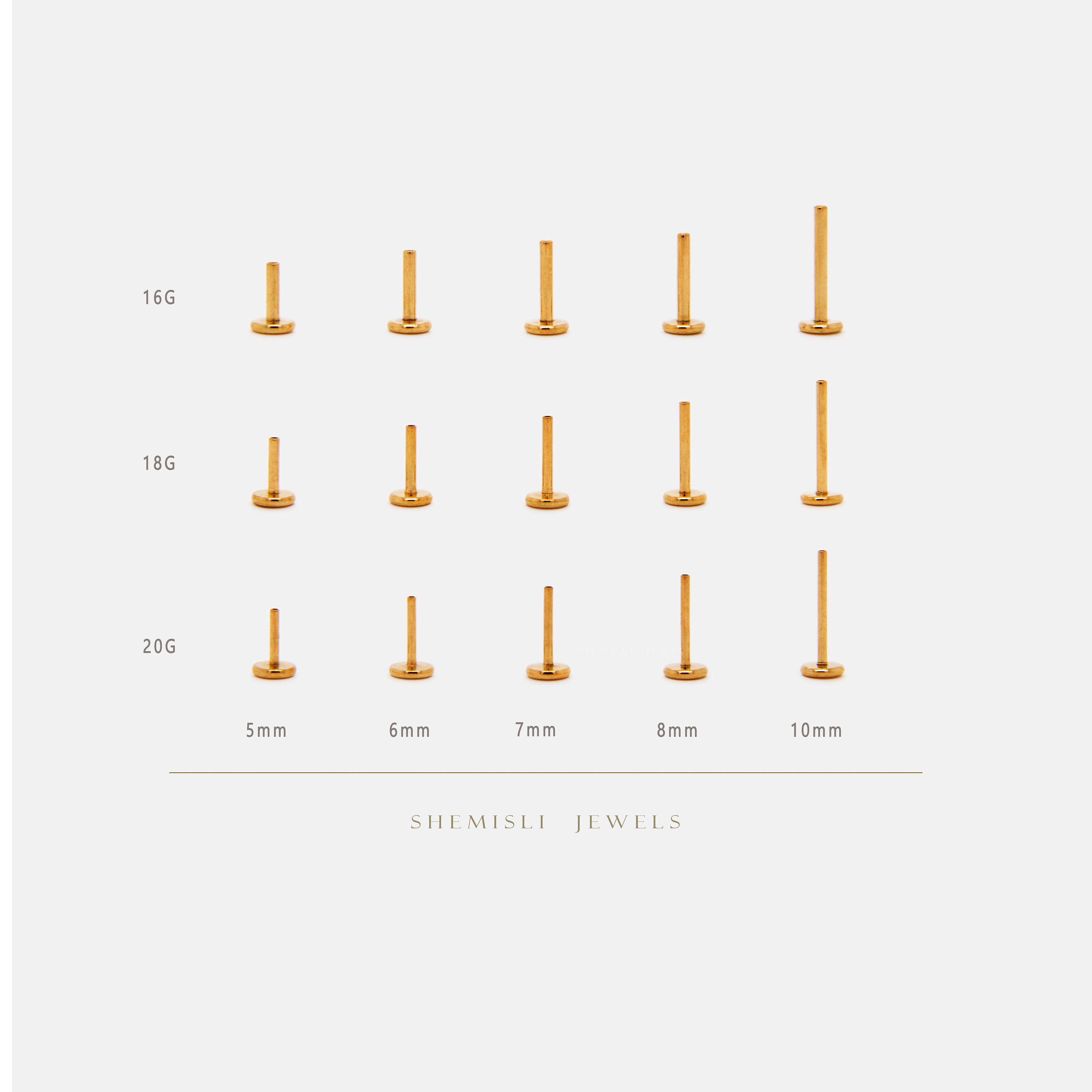 Parts Replacement-push Pin Labret Backing Only Threadless - Etsy Canada