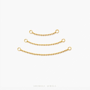 Beaded Chain Attachment, Multiple Piercing Linker for Ear or Nose, 20-40mm Unisex, Surgical Steel SS951-SS953